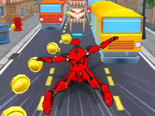 لعبة Subway Run Superhero Robot على الانترنت