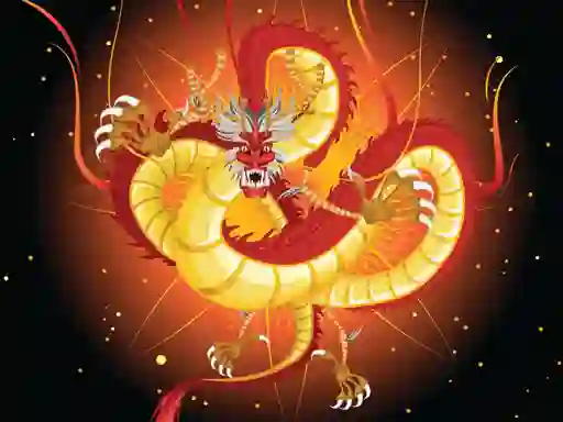 لعبة Chinese Dragons Coloring على الانترنت