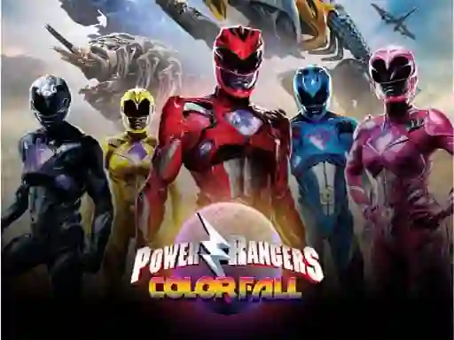 لعبة Power Rangers Color Fall على الانترنت