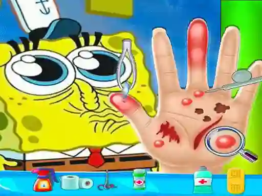 لعبة Spongebob Hand Doctor على الانترنت