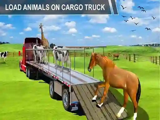لعبة Animal Cargo Transporter Truck Game 3D على الانترنت
