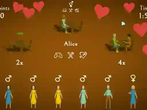 لعبة Quick dating على الانترنت