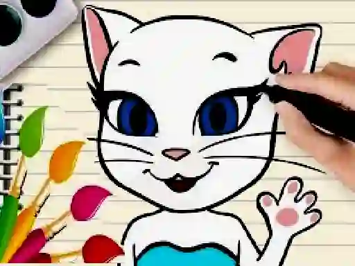 لعبة Talking Angela Coloring Book على الانترنت