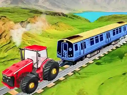 لعبة Chain Tractor Train Towing Game 3D على الانترنت