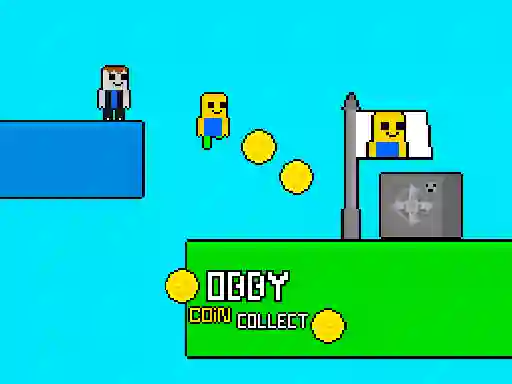 لعبة Obby vs Bacon Rainbow Parkour على الانترنت