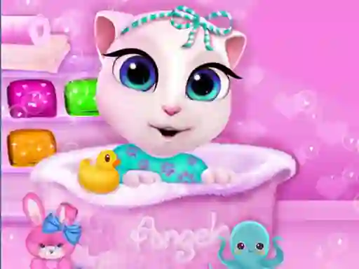 لعبة Baby Angela Bathing Time على الانترنت