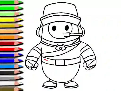 لعبة Fall Guys Halloween Coloring Book على الانترنت