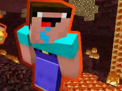 لعبة Noob Parkour: Nether على الانترنت
