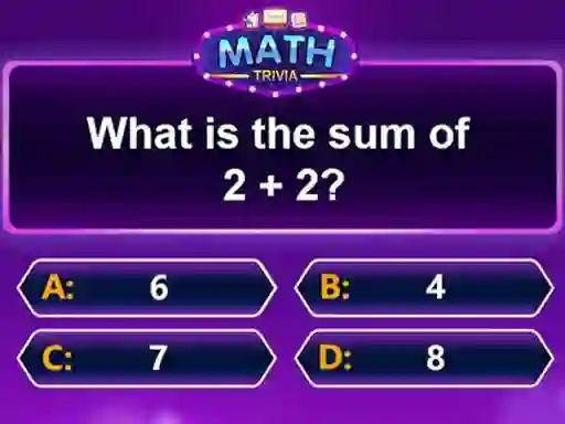لعبة Math Trivia على الانترنت