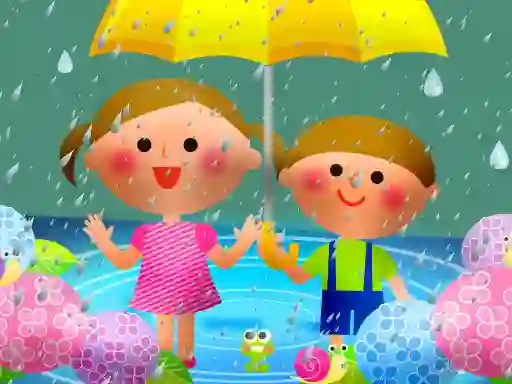 لعبة Kids Rainy Day Puzzle على الانترنت