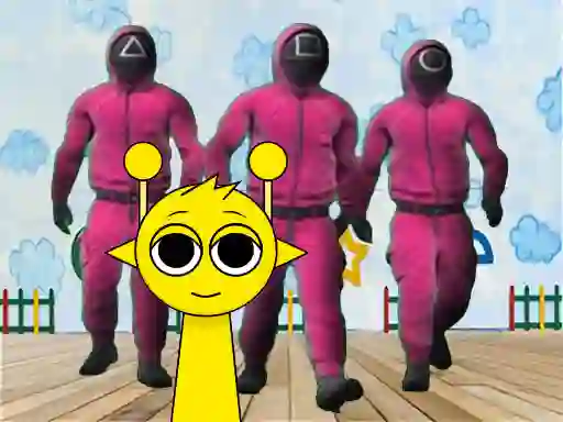 لعبة Sprunki in Squid Game Chamber على الانترنت