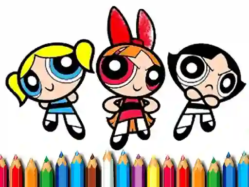 لعبة PowerPuff Girls Coloring Book على الانترنت