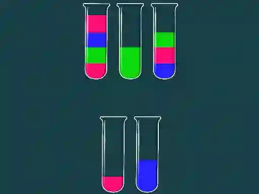 لعبة Water Sorting Color in the bottle على الانترنت