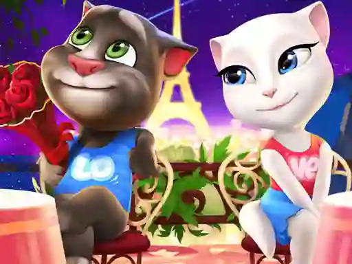 لعبة Talking Tom and Angela Coloring على الانترنت