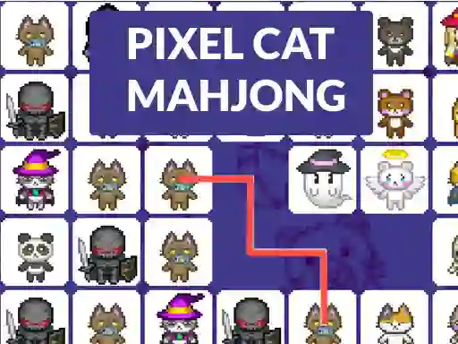 لعبة Pixel cat mahjong على الانترنت