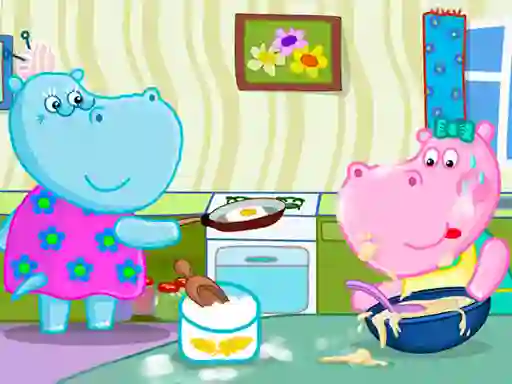 لعبة Hippo Cooking School على الانترنت