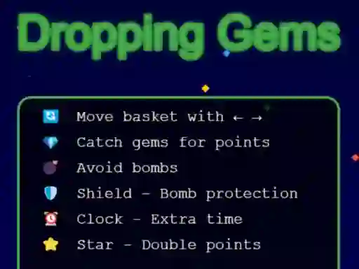 لعبة Dropping Gems على الانترنت