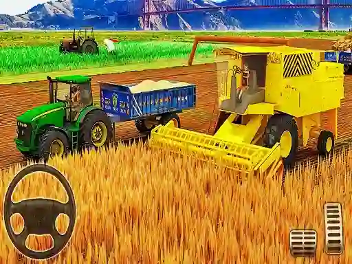 لعبة US Modern Tractor Farming Game 3D 2022 على الانترنت