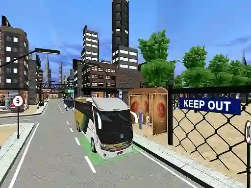 لعبة City Coach Bus Passenger Driving:Bus Parking 2021 على الانترنت