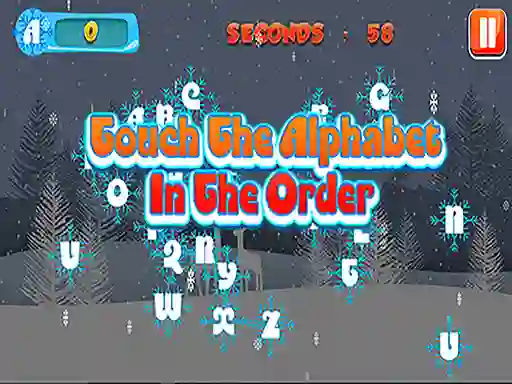 لعبة Touch the Alphabet in the Order على الانترنت