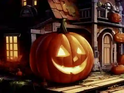 لعبة Halloweem Pumpkin Adventure على الانترنت