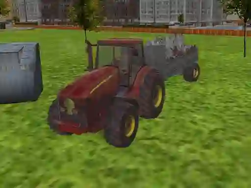 لعبة 3D city tractor garbage sim على الانترنت