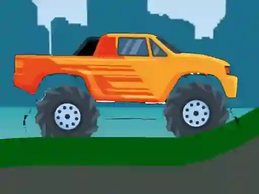 لعبة Monster Truck Hill Driving 2D على الانترنت