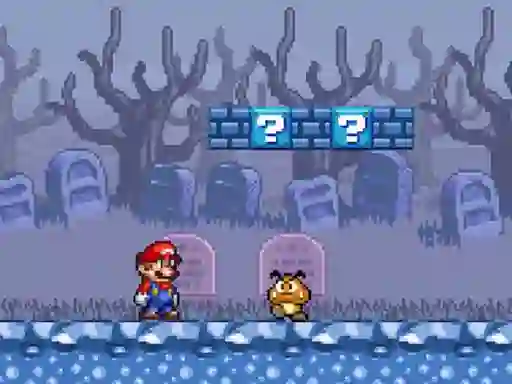 لعبة Super Mario Bros Star Scramble 2 Ghost island على الانترنت