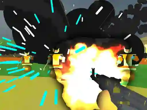 لعبة Robot Base Shootout 3D على الانترنت