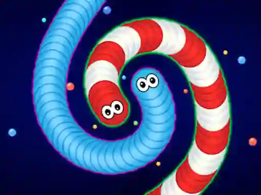 لعبة Wormate multiplayer duel على الانترنت