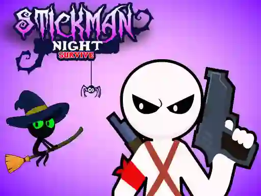 لعبة Stickman Night Survive على الانترنت