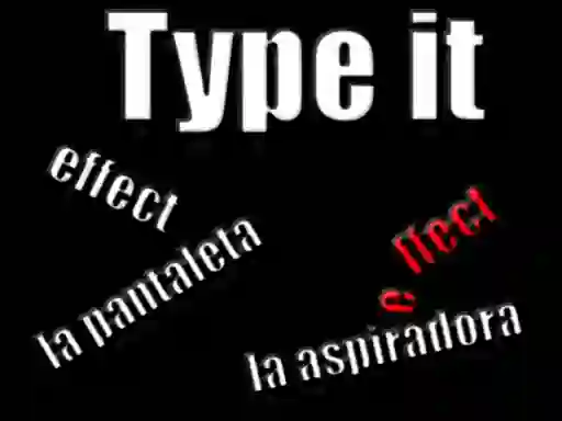 لعبة Type it على الانترنت