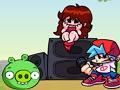لعبة Friday Night Funkin 'vs PIG ﻦﻣ Angry Birds  على الانترنت