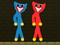 لعبة Stickman Huggy ﻕﺭﺯﻷ﻿ﺍﻭ ﺮﻤﺣﻷ﻿ﺍ  على الانترنت