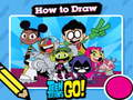 لعبة !Teen Titans Go ﻢﺳﺮﻟ ﺭﺎﺣ  على الانترنت