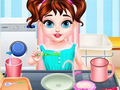 لعبة Baby Taylor Morning Brush ﺓﺎﺷﺮﻓ  على الانترنت