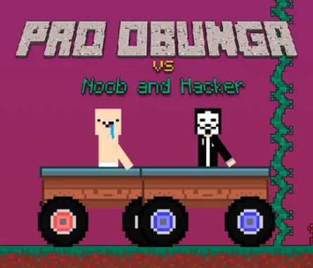 لعبة Pro Obunga ﻞﺑﺎﻘﻣ Noob ﻭ Hacker  على الانترنت