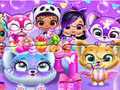 لعبة Fluvsies ﺔﻠﺋﺎﻋ :ﺔﻋﻮﻄﻘﻤﻟﺍ ﺭﻮﺼﻟﺍ ﺔﻴﺠﺣﺃ  على الانترنت