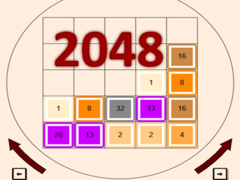لعبة 2048  على الانترنت