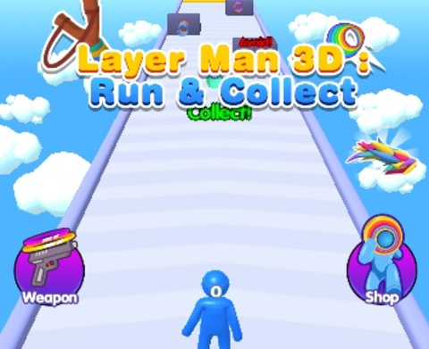لعبة Layer Man 3D Run ﺔﺒﻌﻟ ﻊﻴﻤﺠﺘﺑ ﻢﻗ  على الانترنت