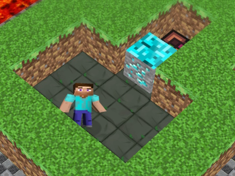 لعبة MineBlocks 3D ﺔﻫﺎﺘﻤﻟﺍ  على الانترنت