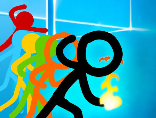 لعبة Stickman vs Zombies: ﺔﻴﻤﺤﻠﻣ ﺔﻛﺮﻌﻣ  على الانترنت