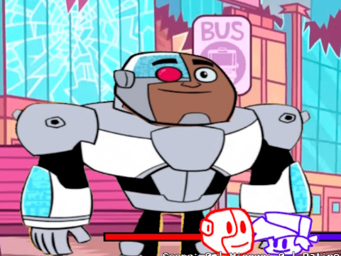 لعبة ﻞﻣﺎﻛ ﻉﻮﺒﺳﺃ :Funkin' vs Cyborg ﺔﻌﻤﺠﻟﺍ ﺔﻠﻴﻟ  على الانترنت