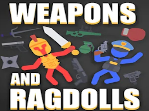 لعبة Ragdolls ﻭ ﺔﺤﻠﺳﻷ﻿ﺍ  على الانترنت