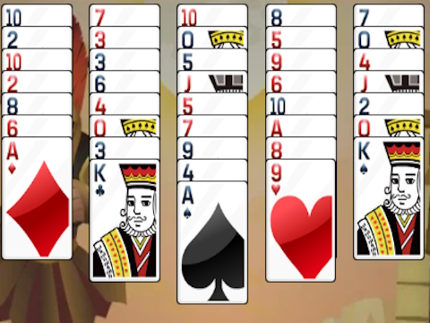 لعبة Solitaire ﻞﻴﺧﺃ  على الانترنت