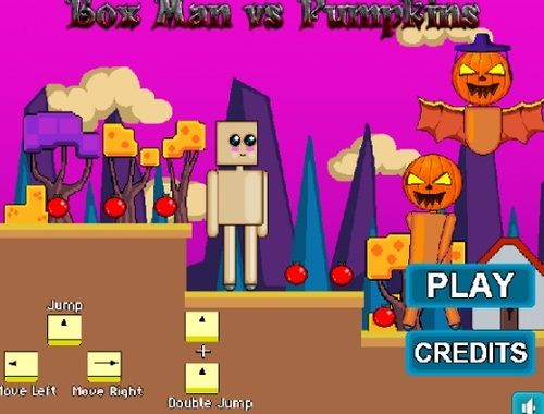 لعبة Box Man vs Pumpkins على الانترنت