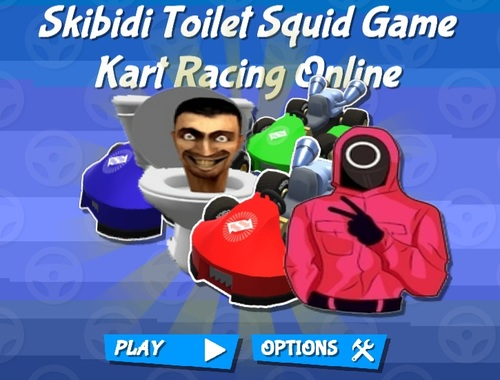 لعبة Skibidi Evalet Squid Game Kart Racing Online  على الانترنت
