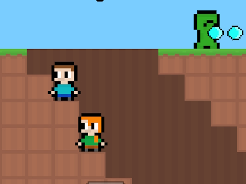 لعبة McBros Pixelcraft على الانترنت