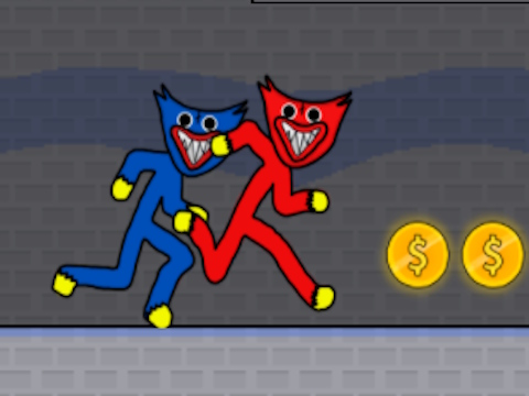 لعبة Huggy Stickman ﺏﺰﺣ ﻲﺋﺎﻨﺛ  على الانترنت