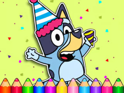 لعبة Bluey ﺩﻼ﻿ﻴﻣ ﺪﻴﻋ :ﻦﻳﻮﻠﺘﻟﺍ ﺏﺎﺘﻛ  على الانترنت